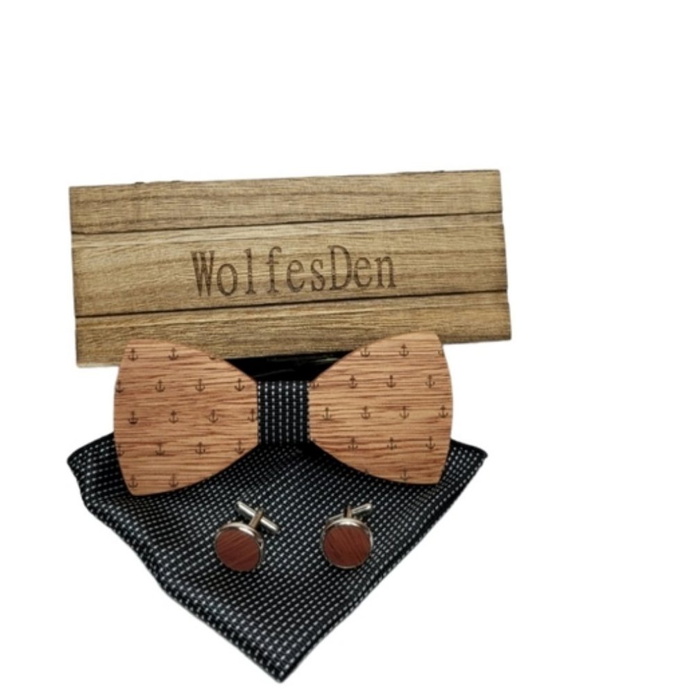 Wooden Bowtie Anchor print